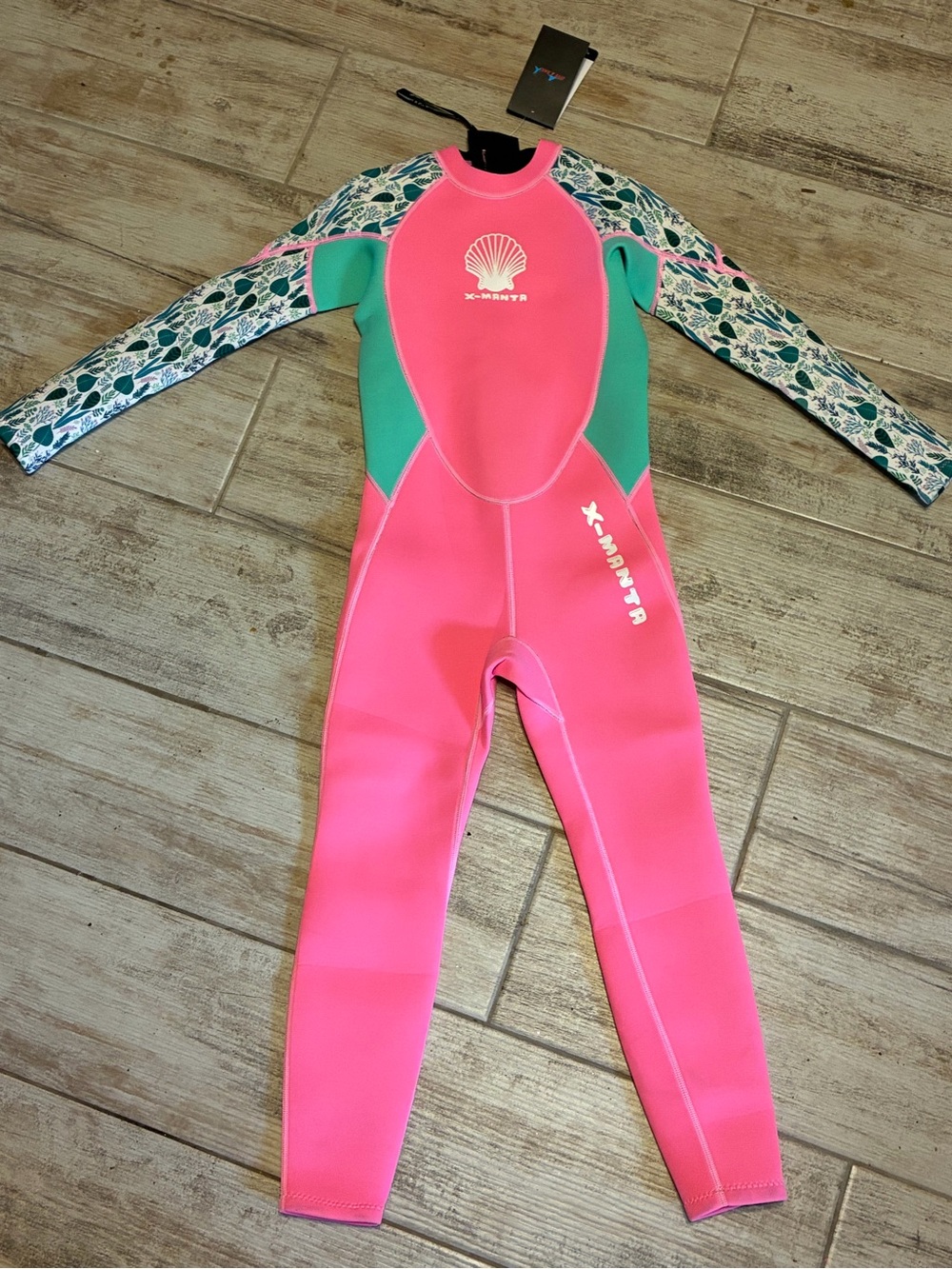 Dive and Sail Neoprene Kids’ Wetsuit Size XXL Pink Long Sleeve Back Zip Full